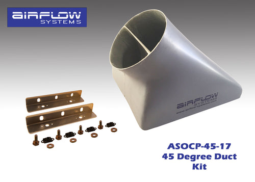 ASOCP-45-17 (45 degree) Oil Cooler Plenum (With Plenum Mounting Kit)